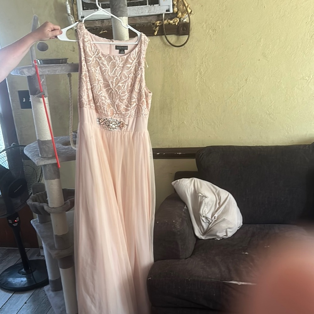 Elegant Pink Sleeveless Dress